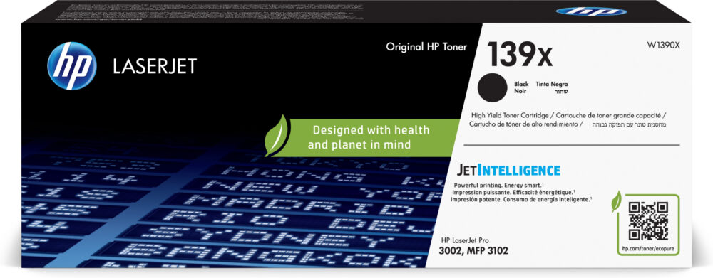 Originálny toner HP W1390X, čierny, 4000str., HP 139X, high capacity, HP LaserJet Pro 3002,