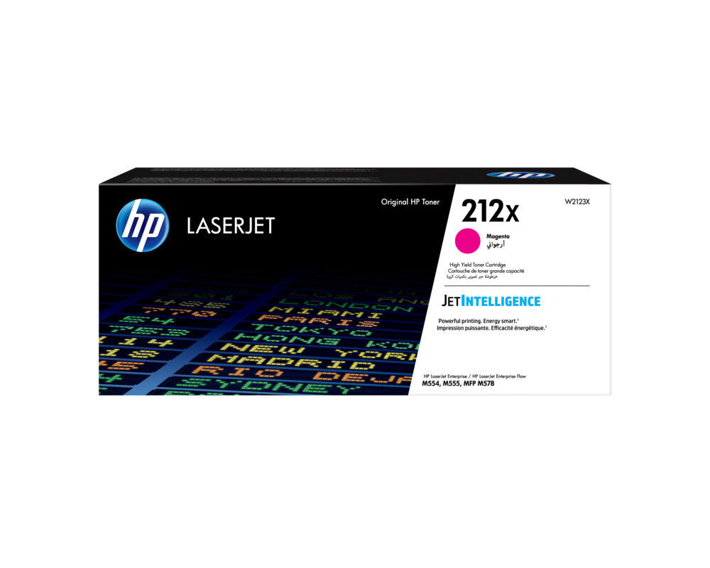 Originálny toner HP W2123X, purpurový, 10000str., HP 212X, High Yield