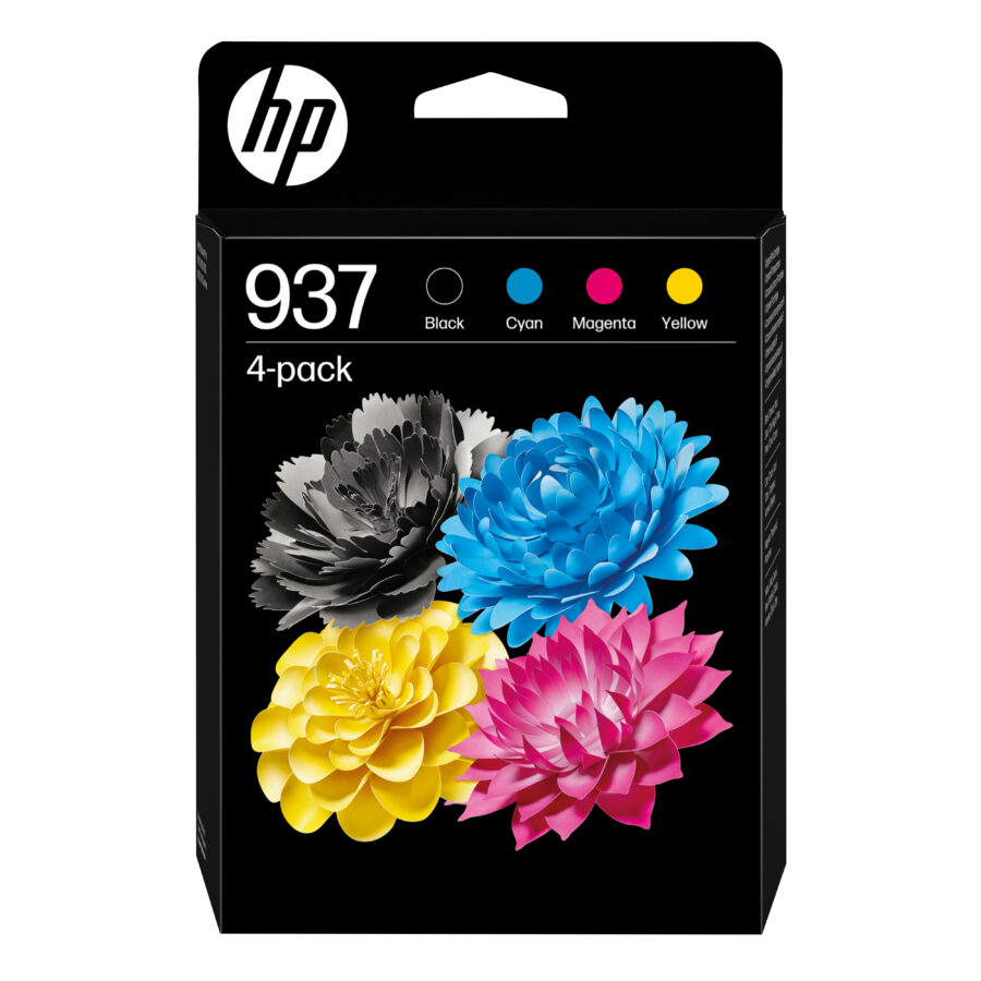 Originálna sada HP 6C400NE, HP 937, CMYK, 800 / 1450str. 4 pack