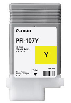 Originálna náplň CANON PFI-107Y, žltý, 130ml 6708B001