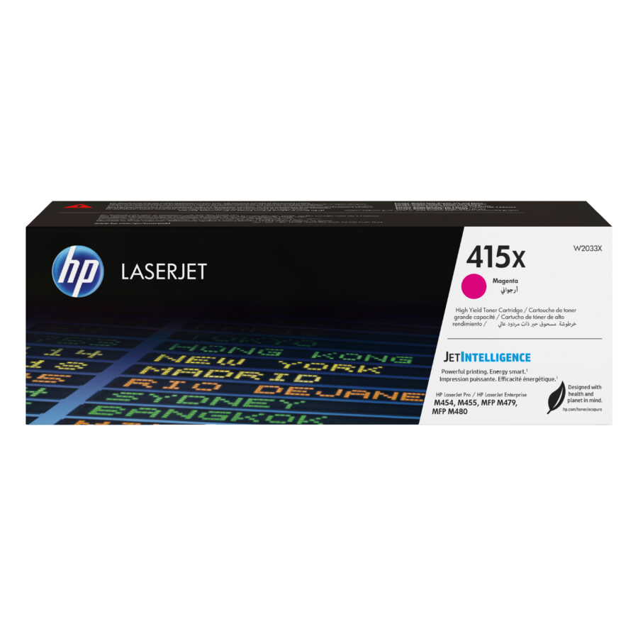 Originálny toner HP W2033X, purpurový, 6000str., HP 415X, high capacity