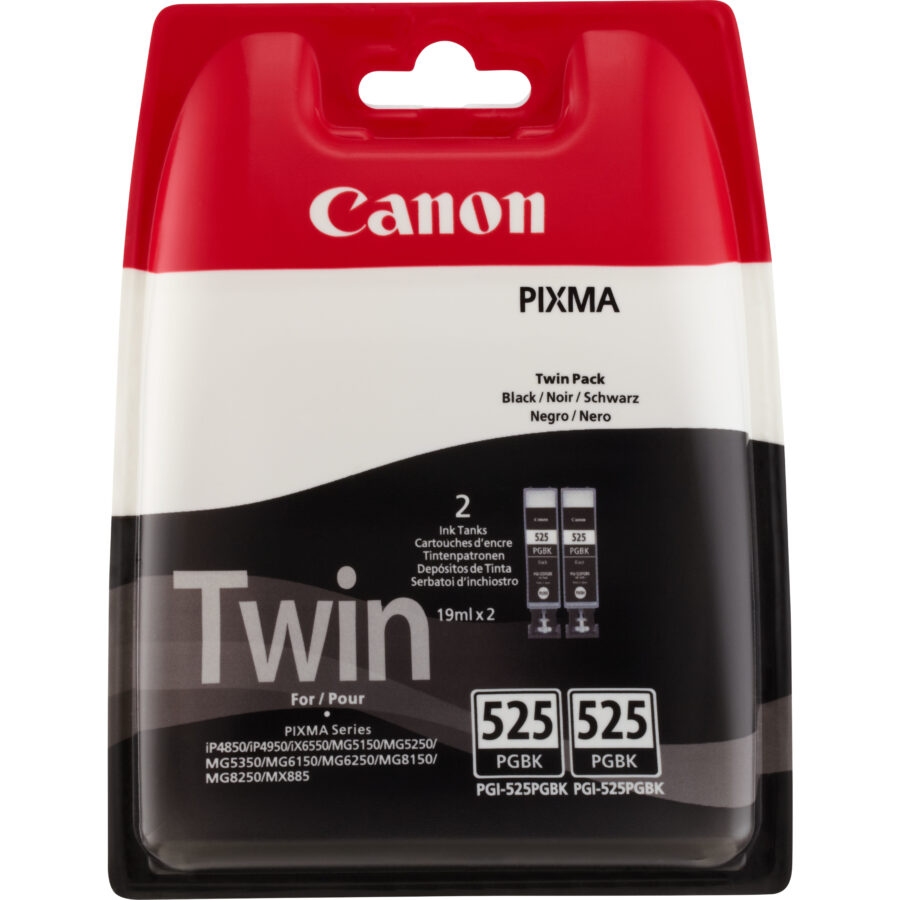 Originálna náplň CANON PGI-525PGBK Twin Pack, čierny, 2x19ml, 4529B010, 4529B006