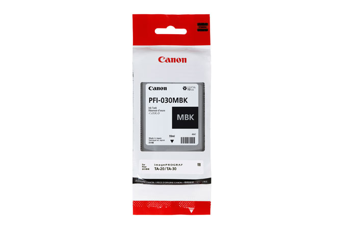 Originálna náplň CANON PFI-030 MBK, 3488C001, matt čierny, 55ml