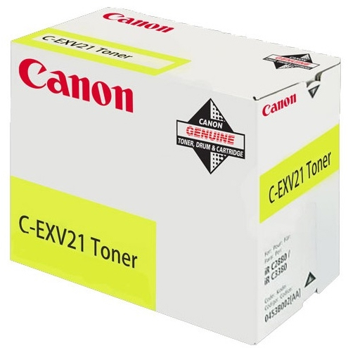 Originálny toner CANON C-EXV21 žltý, PN 0455B002, bez krabice