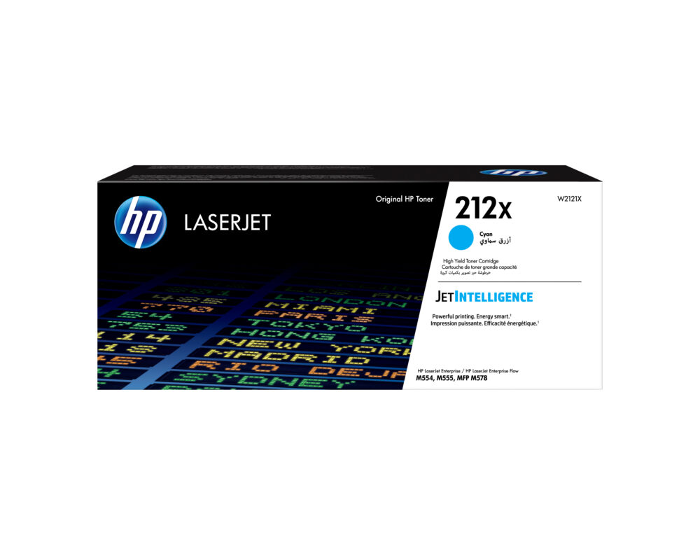 Originálny toner HP W2121X, azúrový, 10000str., HP 212X High Yield