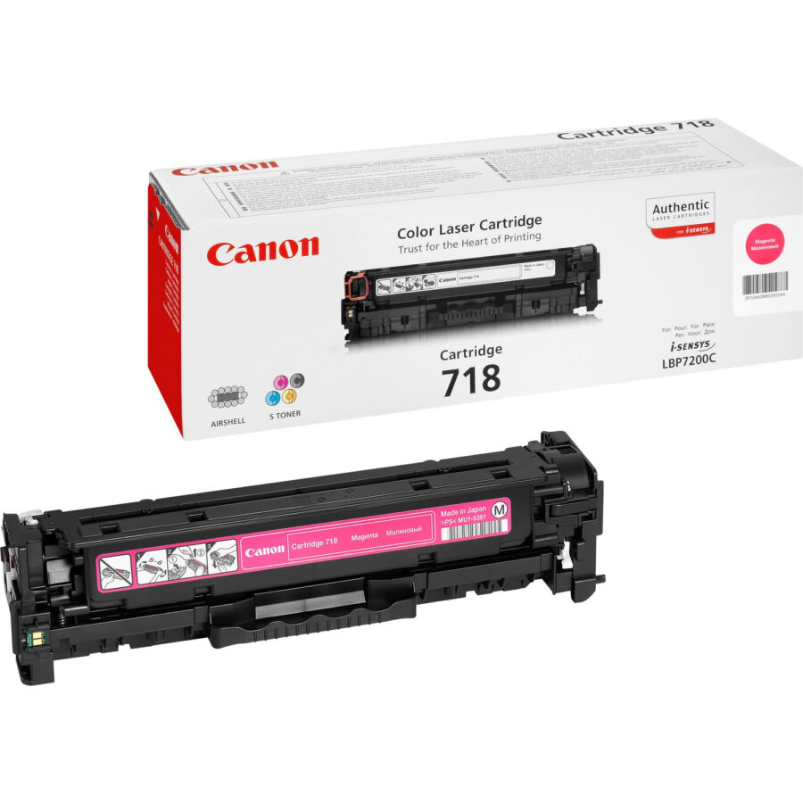 Originálny toner CANON CRG-718 purpurový, 2900str., 2660B002, 2660B011