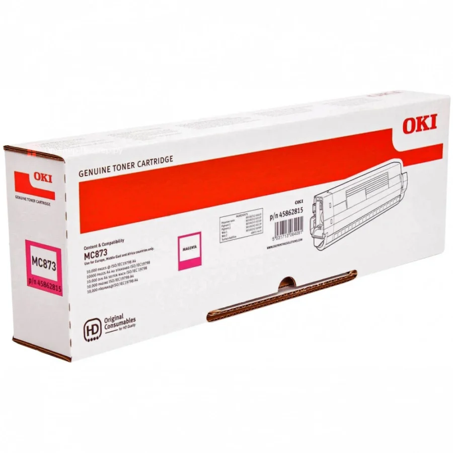 Originálny toner OKI 45862815, purpurový, 10000str., OKI MC873