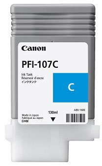 Originálna náplň CANON PFI-107C, azúrový, 130ml 6706B001