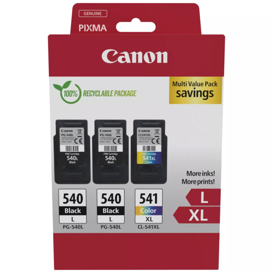 Originálna náplň CANON PG-540 L čierny (2ks) + CL-541 XL farebný (1ks) 5224B017 5224B015