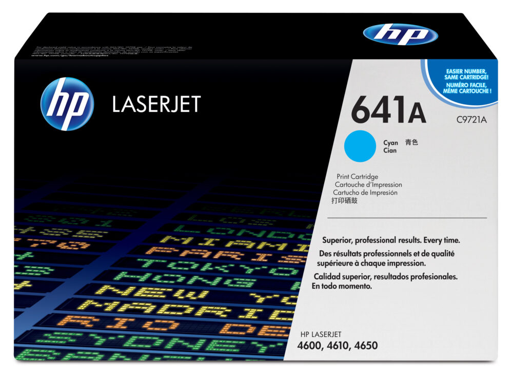 Originálny toner HP C9721A, azúrový, 8000str.