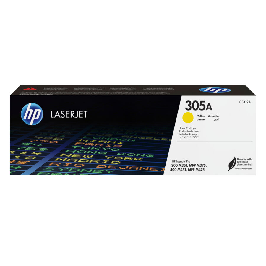 Originálny toner HP CE412A, žltý, 2600str., 305A