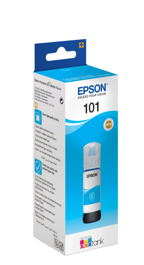 Originálna náplň EPSON C13T03V24A 101, azúrový, 70ml