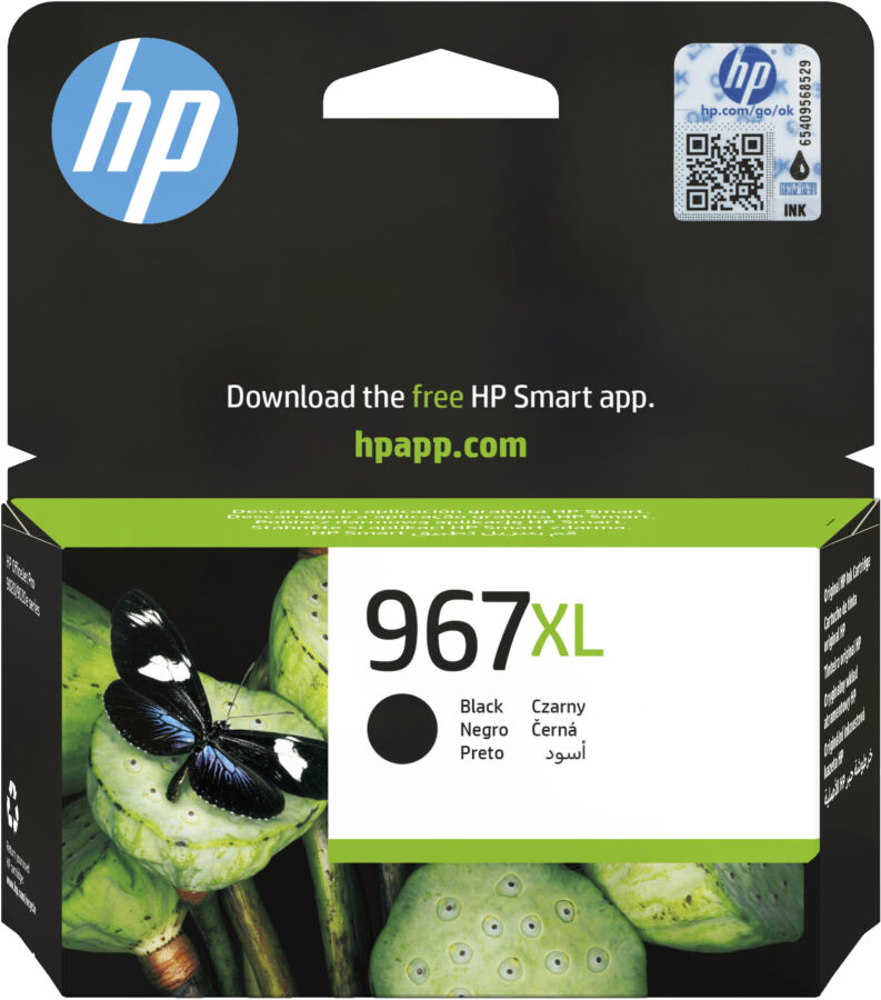 Originálna náplň HP 3JA31AE, HP 967, čierny, 3000str., 68.7ml, extra high capacity