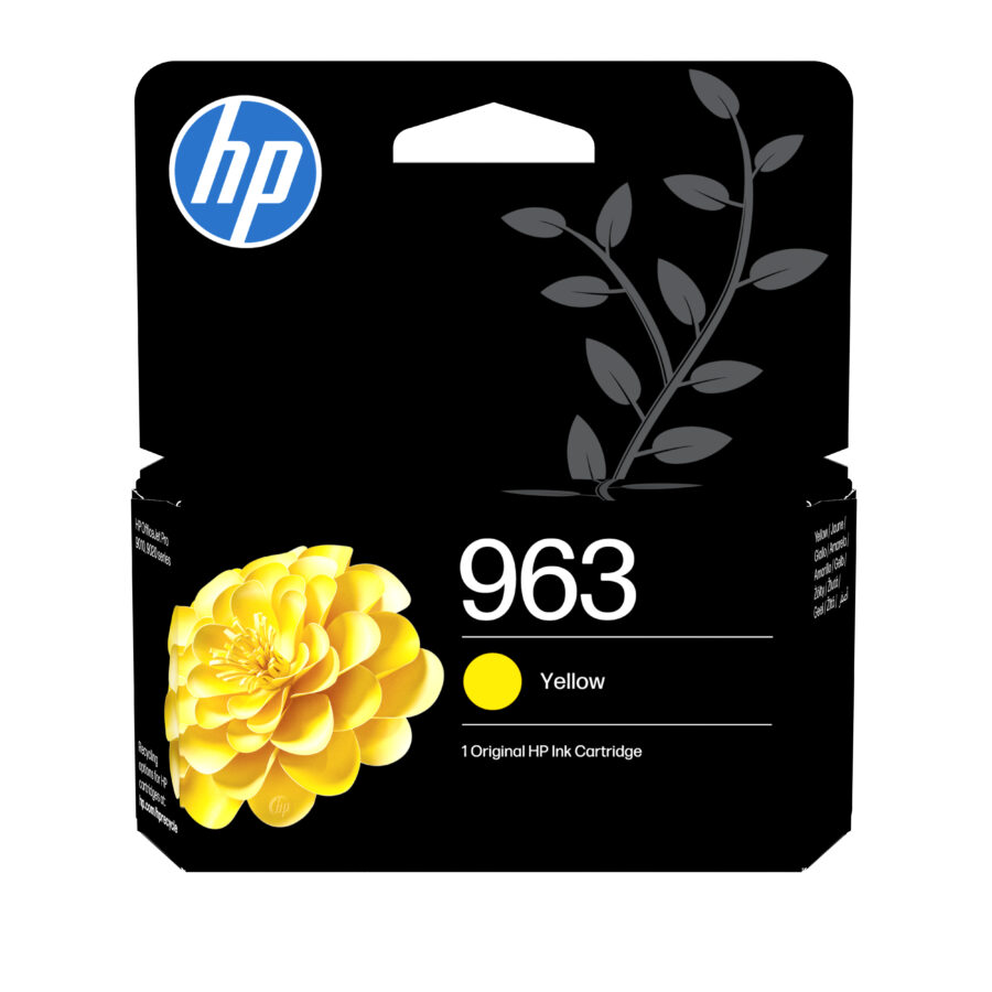 Originálna náplň HP 3JA25AE, HP 963, žltý, 700str., 10.77ml