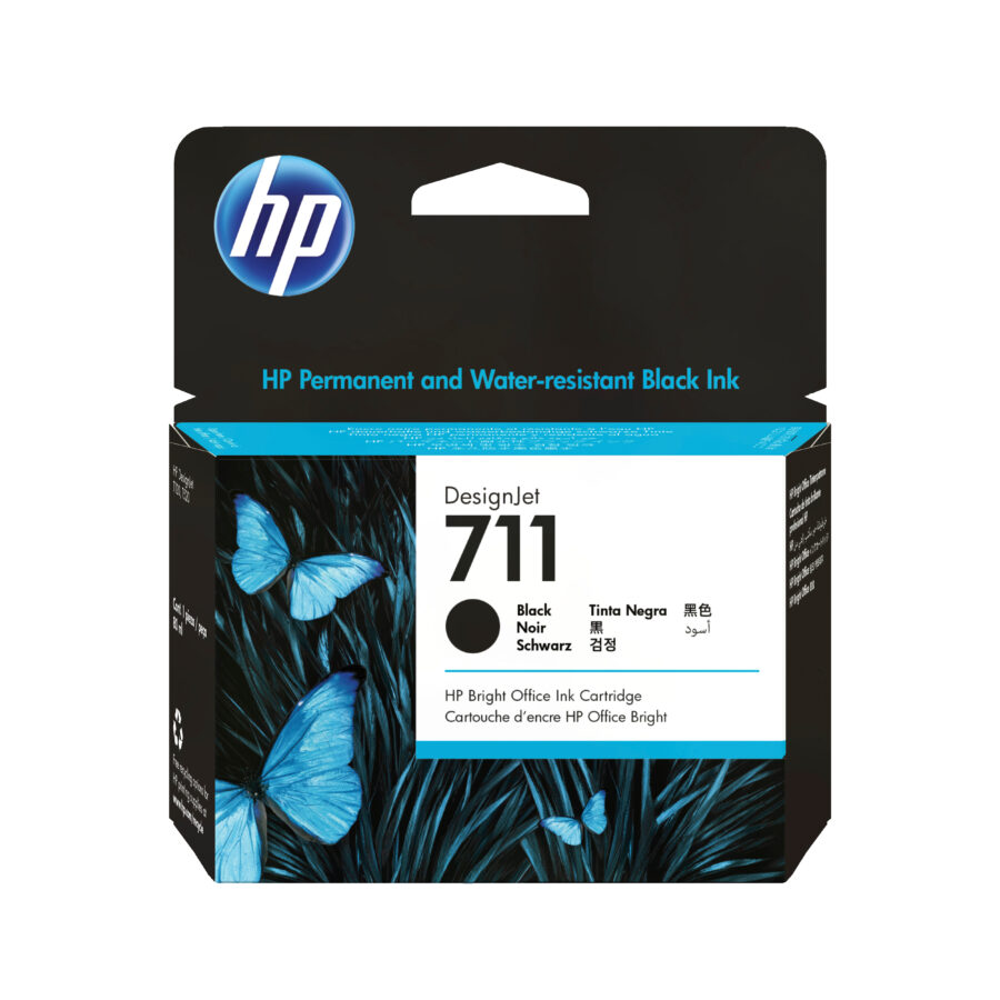 Originálna náplň HP CZ133A, HP 711, čierny, 80ml