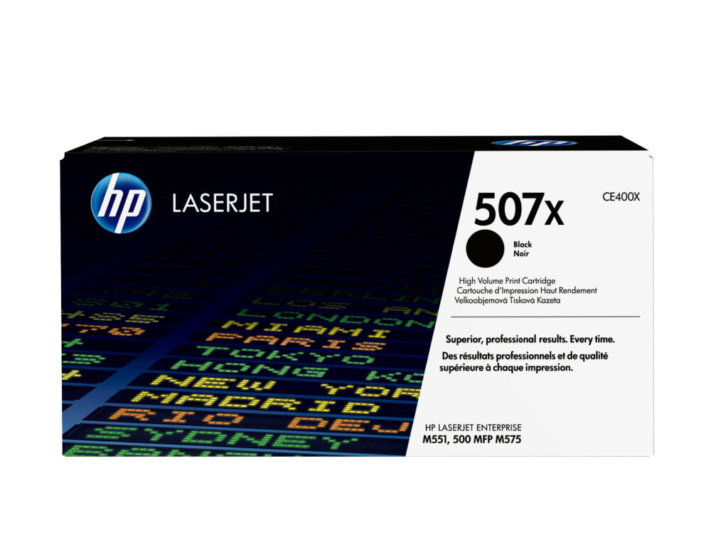 Originálny toner HP CE400X, čierny, 11000str., 507X