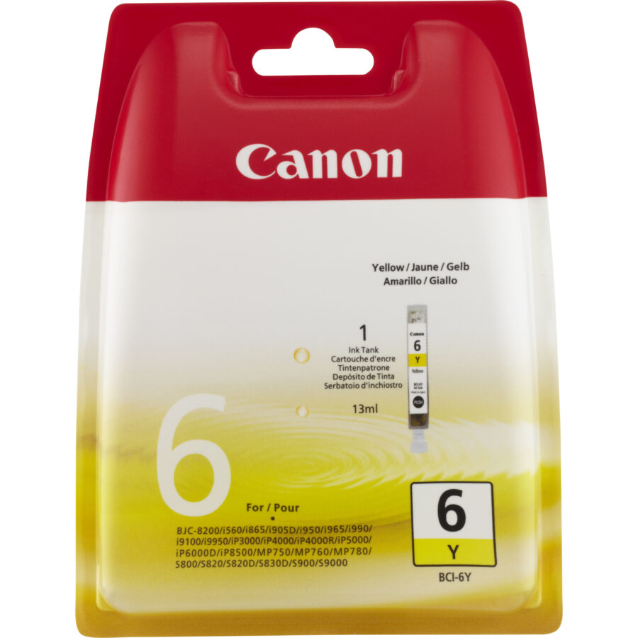 Originálna náplň CANON BCI-6Y, žltý, 280str., 4708A002