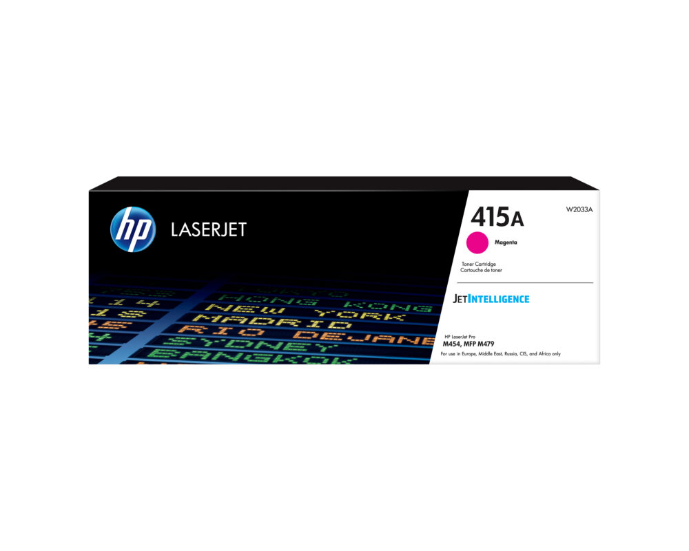 Originálny toner HP W2033A, purpurový, 2100str., HP 415A