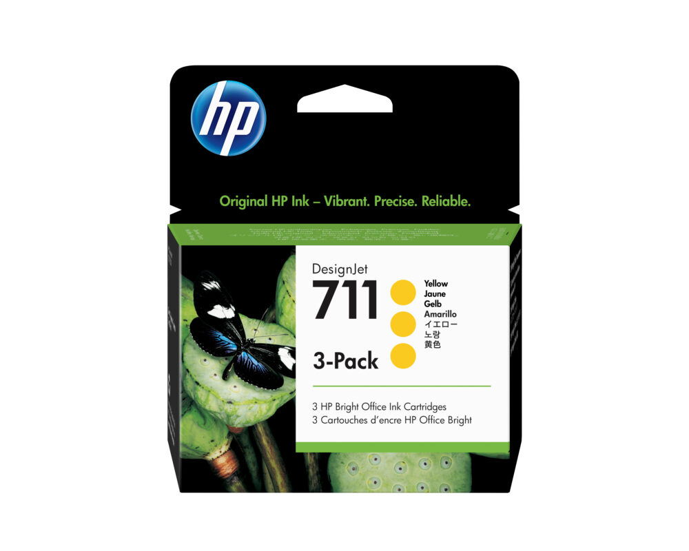 Originálna náplň HP CZ136A, HP 711, žltý, 3x29ml, 3 ks