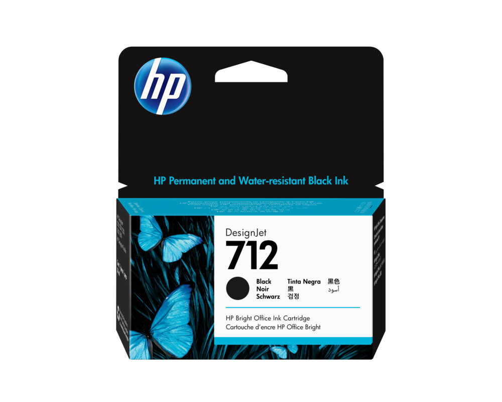 Originálna náplň HP 3ED70A, HP 712, čierny, 38ml