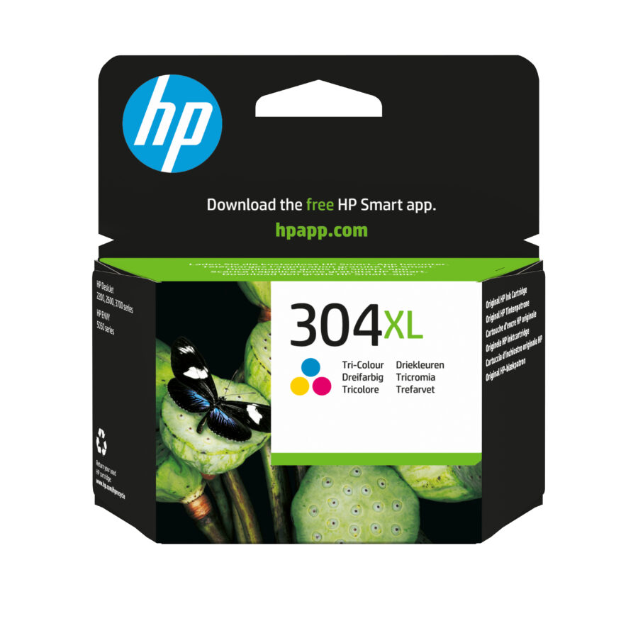Originálna náplň HP N9K07AE, HP 304XL, Tri-farebný, 300str., 7ml