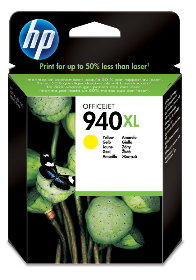 Originálna náplň HP No.940XL žltý, C4909AE