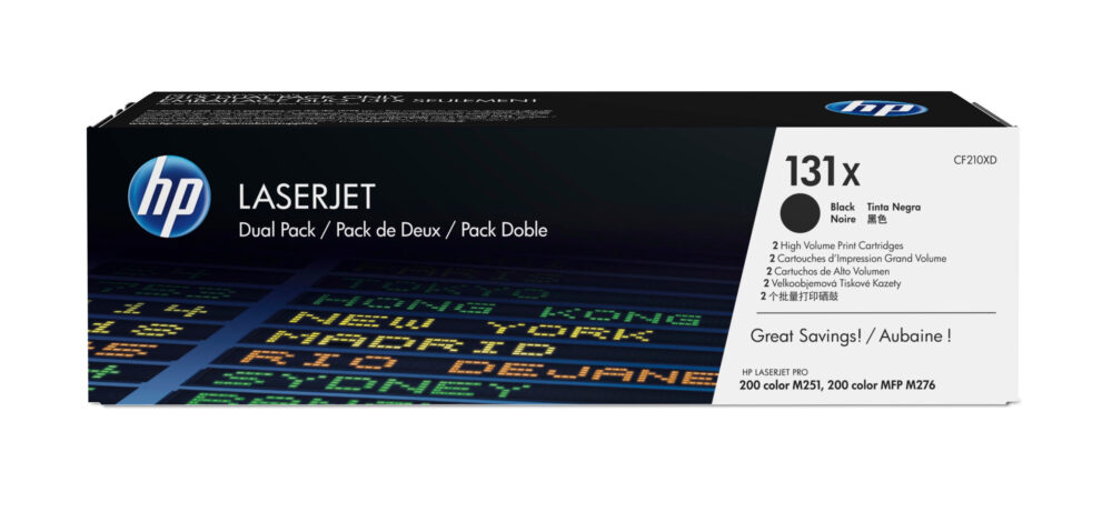 Originálny toner HP CF210XD, čierny, 2x2400str., 131X