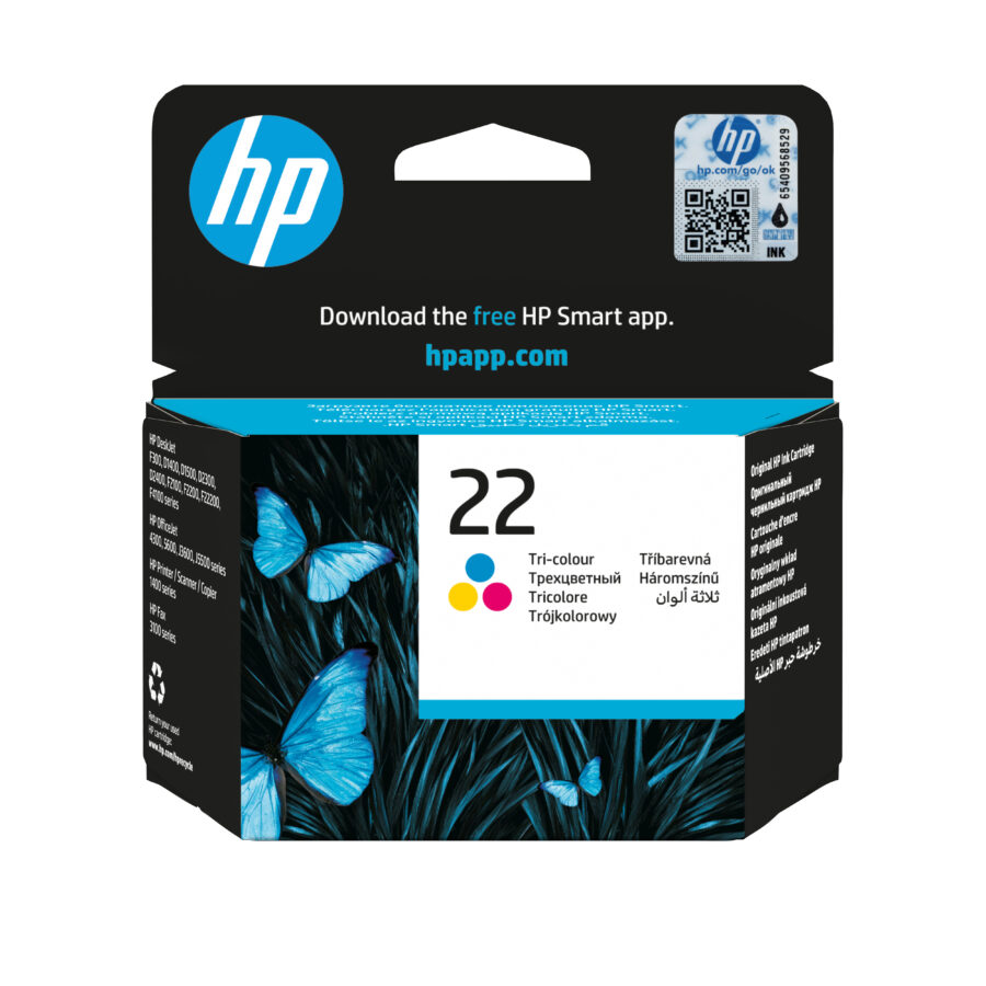 Originálna náplň HP No.22 farebný, C9352AE