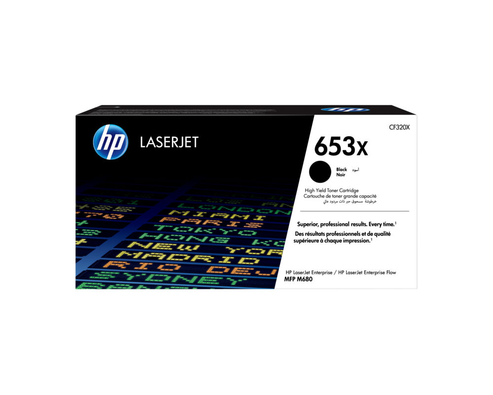 Originálny toner HP CF320X, HP 653X, čierny, 21000str.,