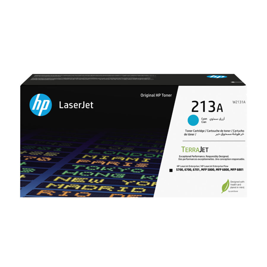 Originálny toner HP W2131A, HP 213A, azúrový, 3000str