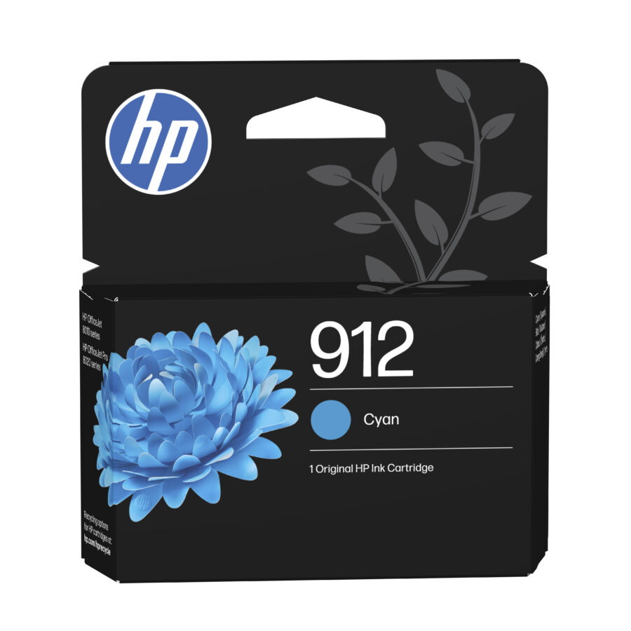 Originálna náplň HP 3YL77AE, HP 912, azúrový, 315str.