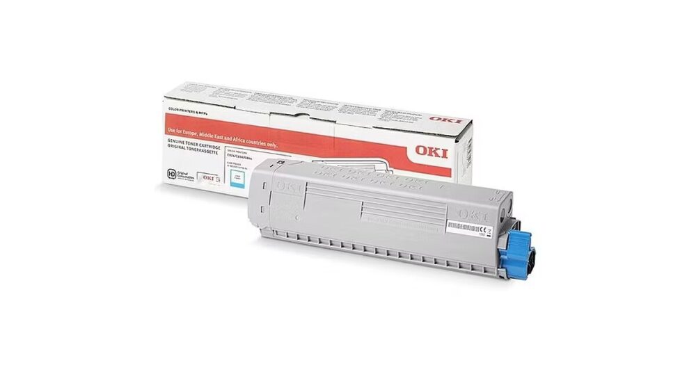 Originálny toner OKI 47095703, azúrový, 5000str., OKI C824, 834, 844