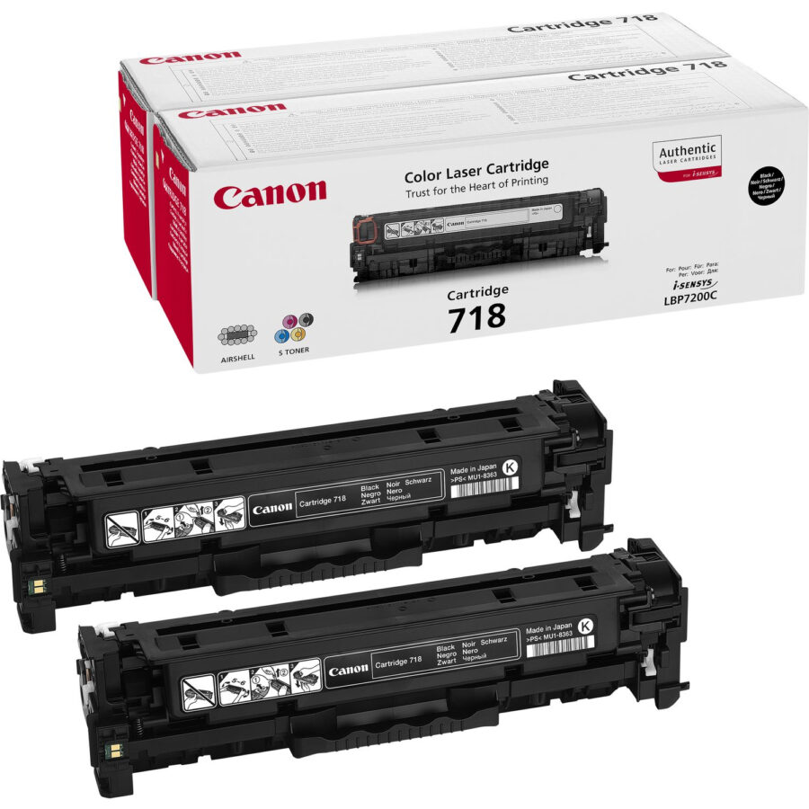 Originálny toner Canon CRG-718 TwinPack čierny Toner 2x3400str. 2662B005