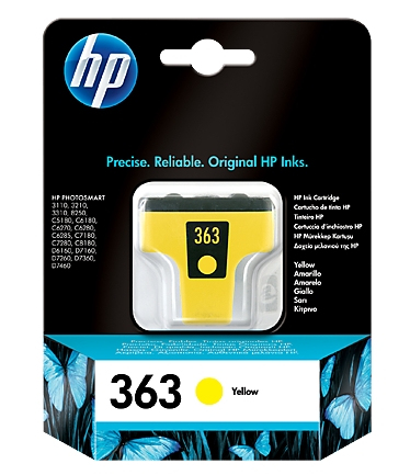 Originálna náplň HP No.363 žltý, C8773EE, 6ml