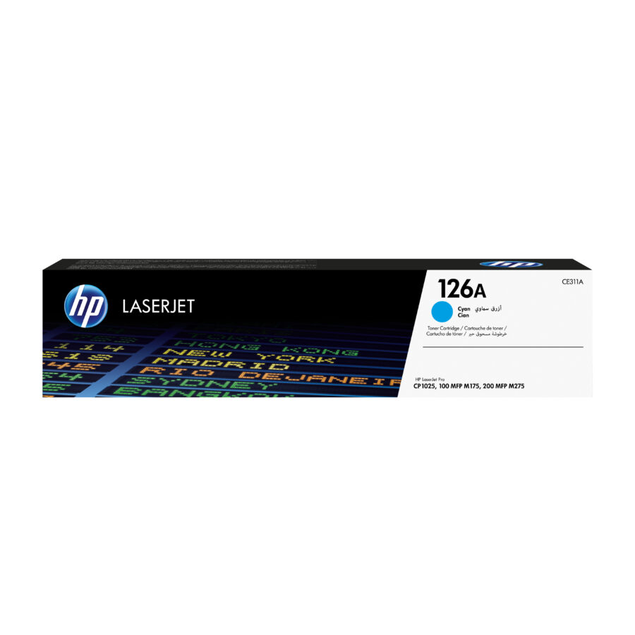 Originálny toner HP CE311A azúrový 126A