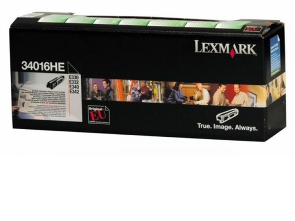 Originálny toner LEXMARK 34016HE, čierny, 6000str.