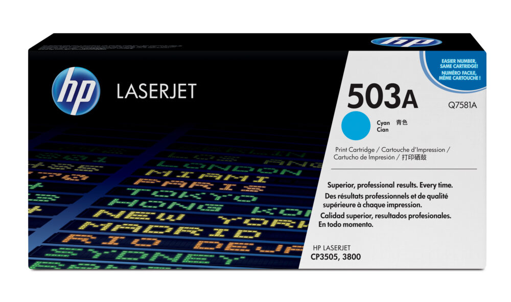 Originálny toner HP Q7581A, azúrový, 6000str.