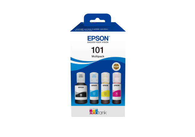 Originálna náplň EPSON C13T03V64A, 101, T03V64A, CMYK, Epson EcoTank L6160, L6170, L6190,