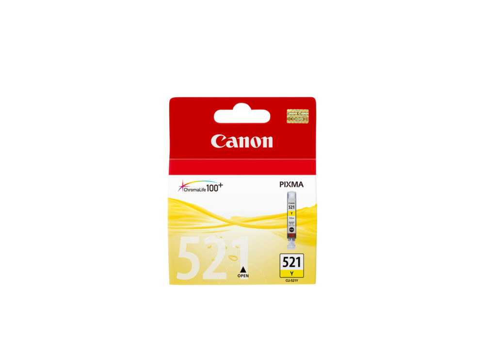 Originálna náplň CANON CLI-521Y, žltý, 505str., 9ml, 2936B001