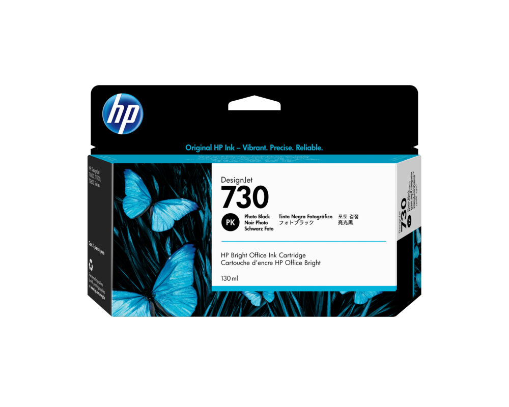 Originálna náplň HP P2V67A, HP 730, photo čierny, 130ml HP DesignJet T1700
