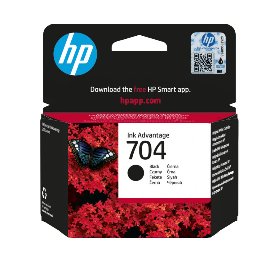 Originálna náplň HP 704, CN692AE, čierna, 480str., 6ml