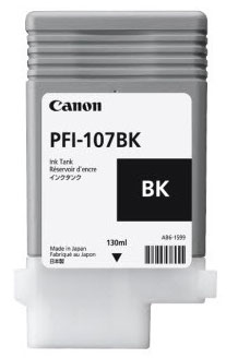 Originálna náplň CANON PFI-107BK, čierny, 130ml, 6705B001
