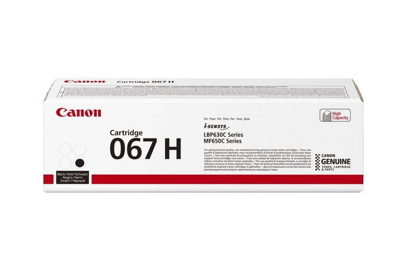 Originálny toner CANON 067H BK, čierny, 3130str., 5106C002, Canon LBP631Cdw, LBP633Cdw