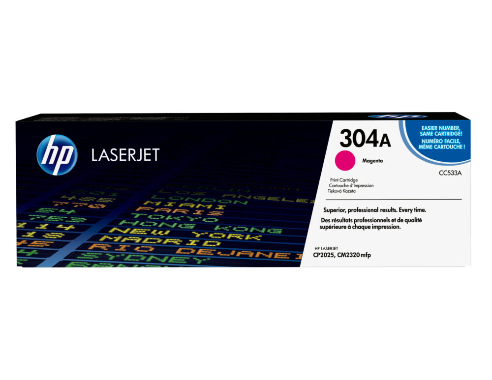 Originálny toner HP CC533A, purpurový, 2800str., 304A
