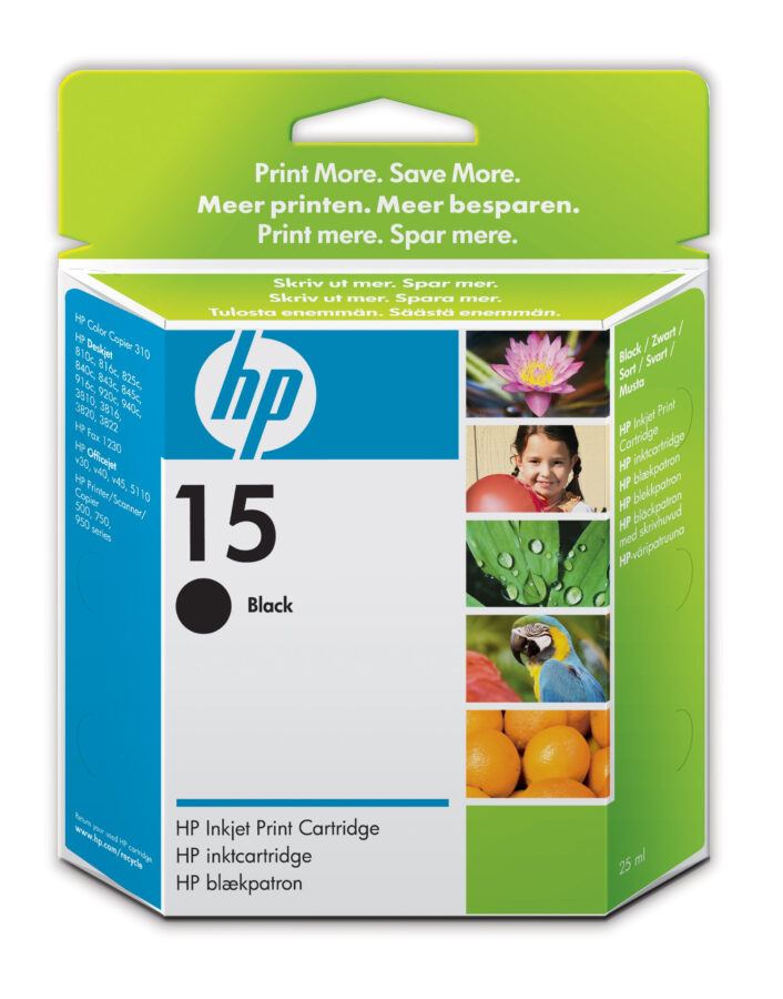 Originálna náplň HP No.15 čierny, C6615DE po expiracii