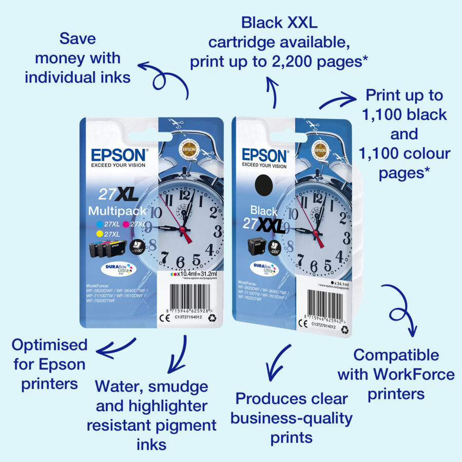 Originálna náplň EPSON T2713 27XL purpurový, PN C13T27134012, HIGH QUALITY