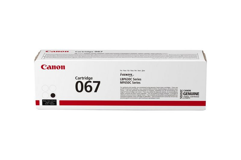 Originálny toner CANON 067 BK, čierny, 1350str., 5102C002, Canon LBP631Cdw, LBP633Cdw, MF65