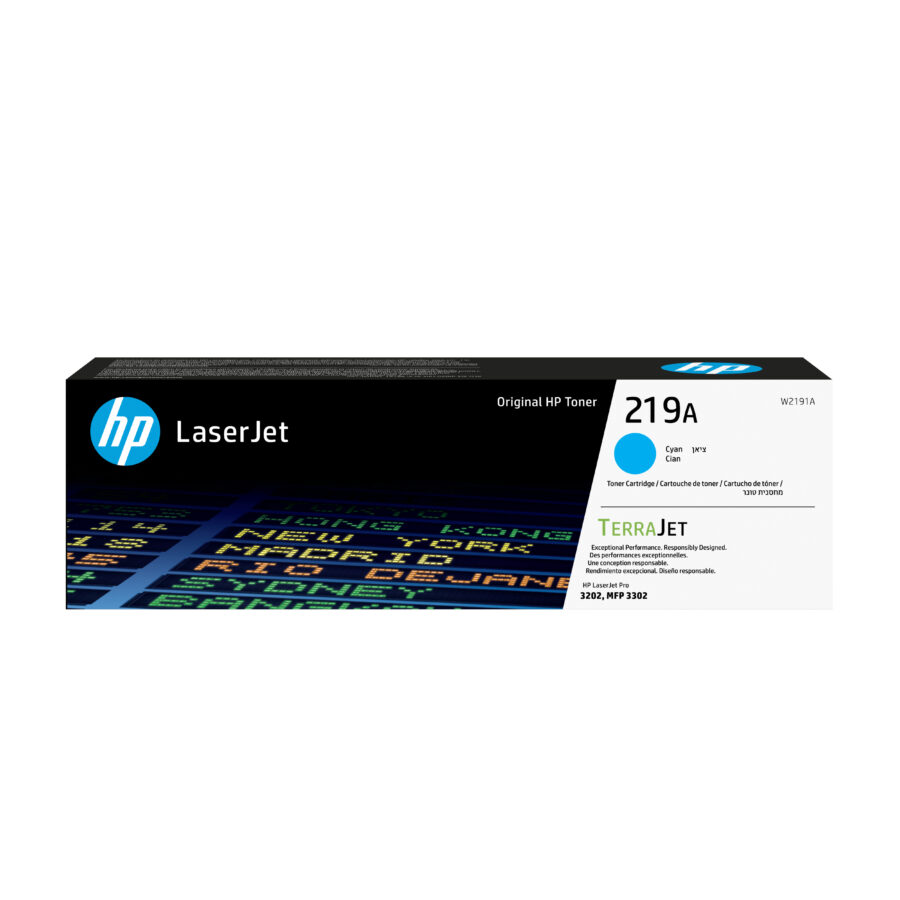 Originálny toner HP W2191A, HP 219A, azúrový, 1200str.