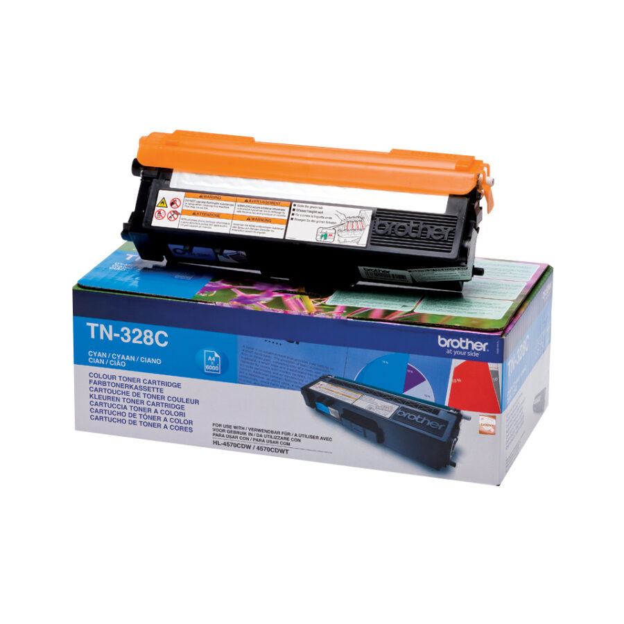 Originálny toner BROTHER TN-328C azúrový, 6 000 str.