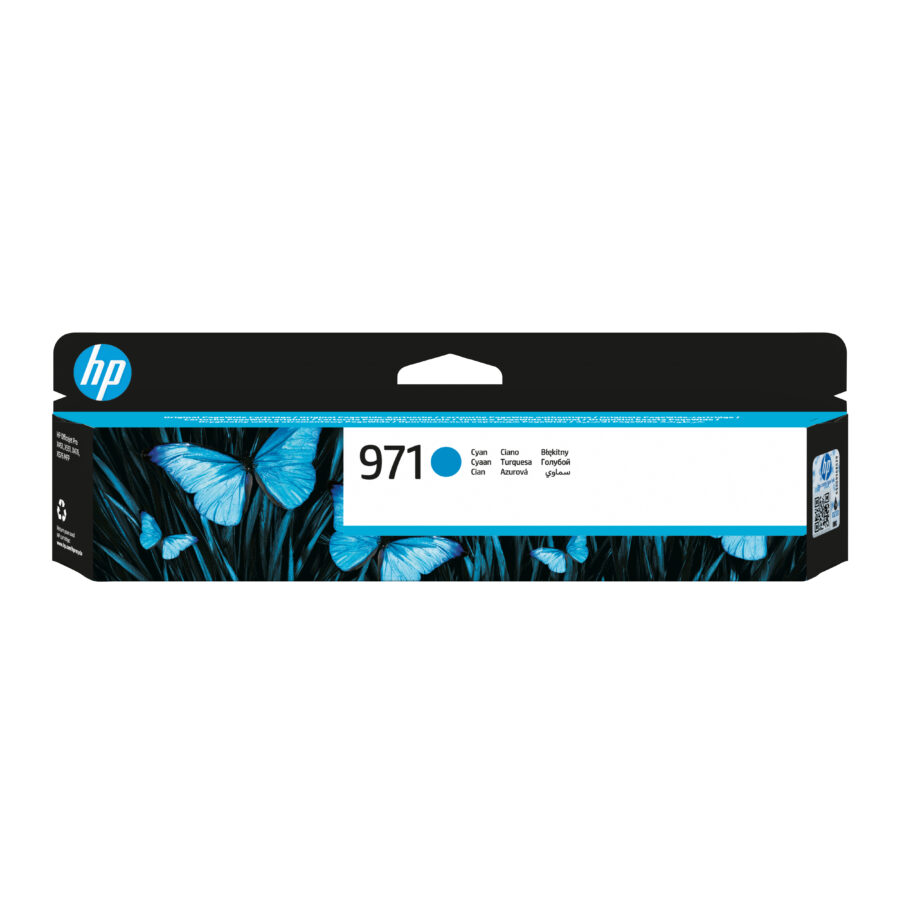 Originálna náplň HP CN622AE, azúrový, 2500str., HP 971
